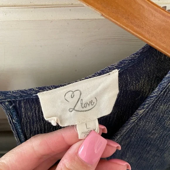 Vici Blue Long Sleeve Dress - Picture 3 of 3